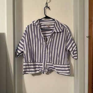 Banana republic striped button down